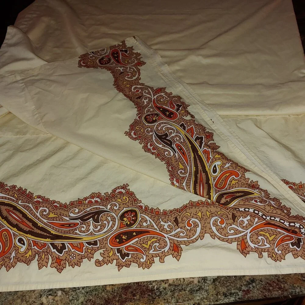 Urban Outfitters King Paisley Boho Cotton Bed Skirt 15